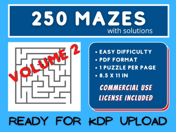 Explore the Fun and Relaxation with 250 Easy Square Mazes V002