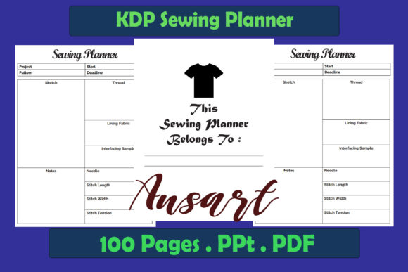 KDP Interior Sewing Planner: Your Ultimate Companion for Creative Success