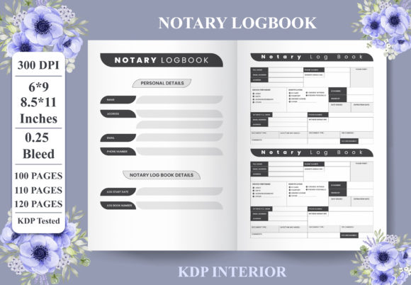 Notary Log Book - KDP Interior Solutions