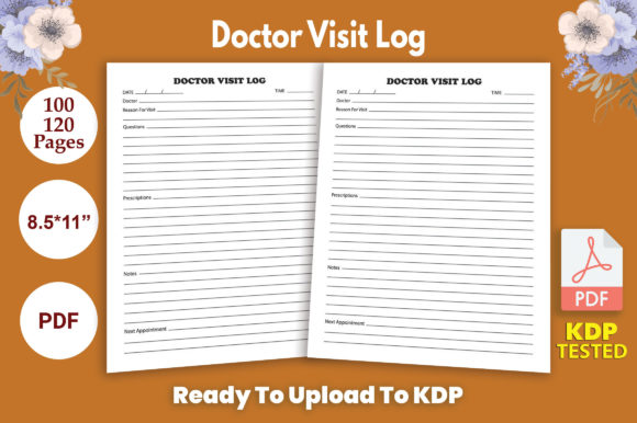 Organize Health Records with Doctor Visit Log Book