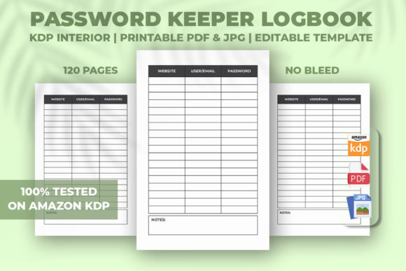 Password Keeper Logbook for KDP Publishing