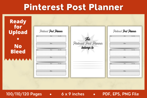Pinterest Post Planner KDP Interior 6x9: A Comprehensive Guide