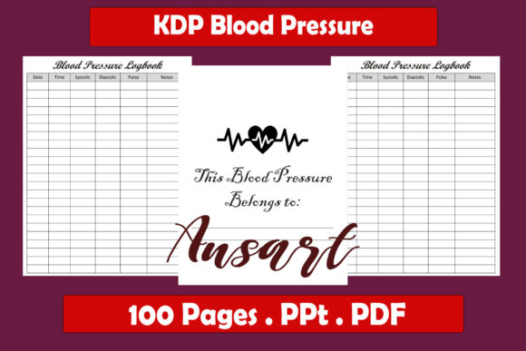 Track Your Blood Pressure with Ease: The KDP Interior Blood Pressure Tracker